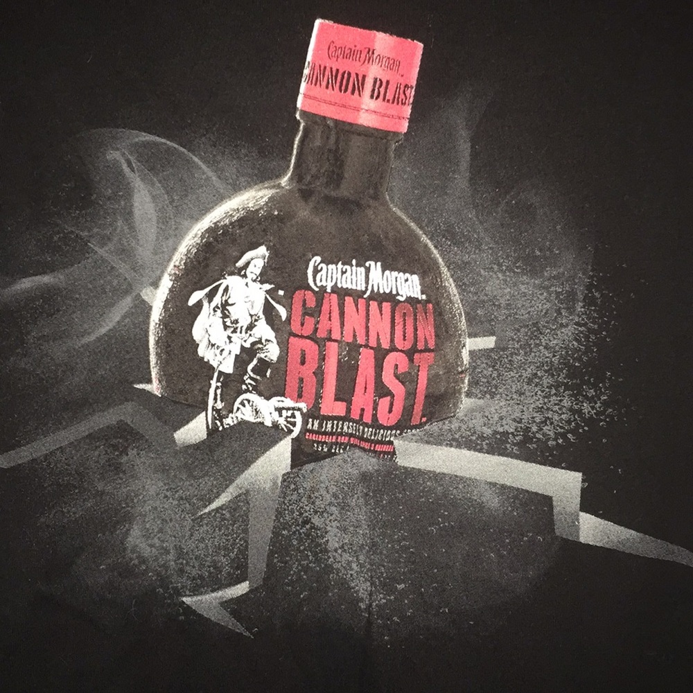 EUC Captain Morgan Cannon Blast Black Size…